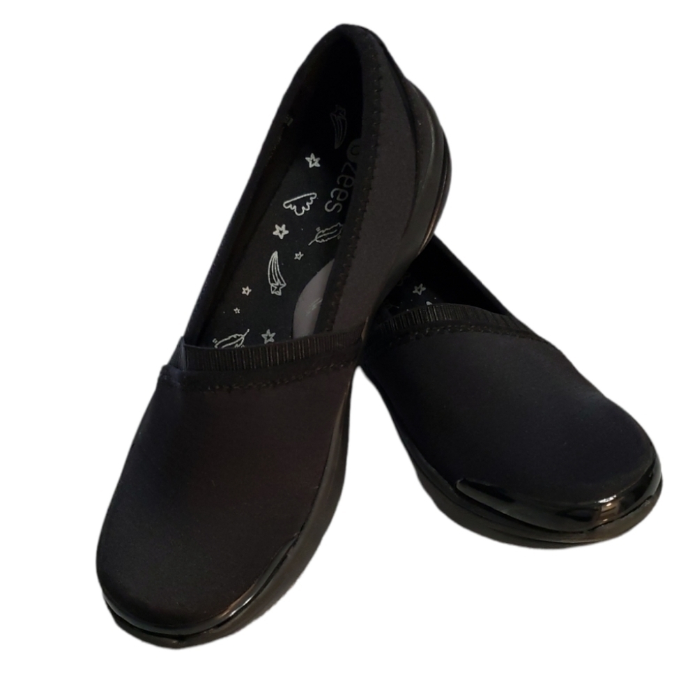BZEES Women's, Lollipop Slip-On Color Black, Size 6M